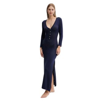 Melissa Odabash Kleedjes, Dames, Blauw, M, Katoen, Jade Jurk