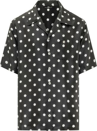 Dolce & Gabbana Camicia - Heren - Korte mouwen Overhemden - Zwart - 2XL - Overhemden