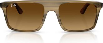 Ray-Ban Sunglasses Rb2222 143985 Striated Green/Brown Gradient Unisex