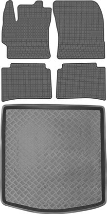 OEM Toyota Corolla Xii Kombi A Partir De 2019 Set - Alfombrillas De Goma Para Coche + Alfombrilla Para Maletero