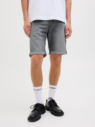 Jack & Jones Shorts JACK & JONES JJIRICK JJFOX SHORTS CB 310 SN, Herren, Gr. XL, N-Gr, blau (grau denim pack:am 313), Web, Obermaterial: 70% Baumwolle, 28% Polyest