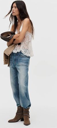 Pilcro Jenna Mid-Rise Relaxed Jeans