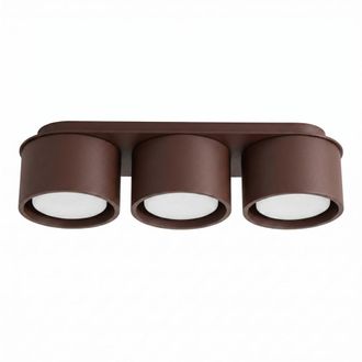 Sollux Lighting Plafone marr&oacute;n aluminio alt. 8.2 cm