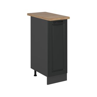 Vicco Armario De Farmacia R-line, Antracita Casa De Campo, 30 Cm, Et Roble