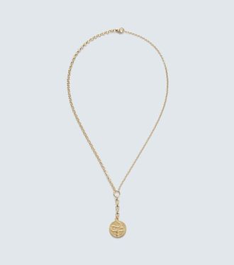 Foundrae Wholeness Medium 18kt gold (750/1000) pendant necklace with diamond