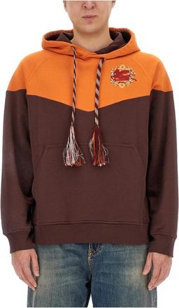 Etro Sweaters Orange - Heren - Hoodies - Oranje - M - Hoodies & sweatvesten