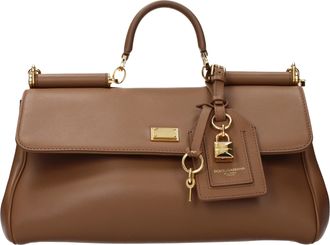 Dolce & Gabbana Dolce&Gabbana Damens My Sicily Handtasche Braun/Karamell Leder