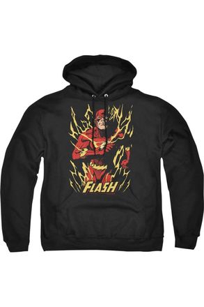 Gildan Justice League of America Flash Flare Adult Pull Over Hoodie / Hooded Sweatshirt