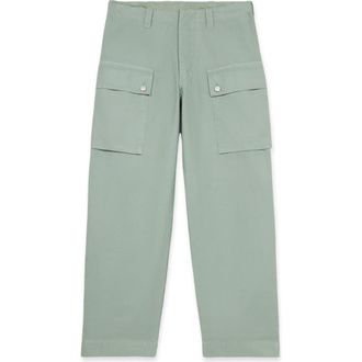 Fortela Mott Cargo Cotton Trousers in Aqua Green at Nordstrom, Size 32 X 32 Eu