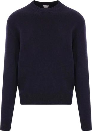 Bottega Veneta Maglia - Heren - Ronde hals truien - Blauw - S - Truien & Vesten