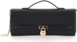 Michael Kors Hamilton Moderne Clutch - Dames - Handtassen - Zwart - ONE Size - Leer - Tassen