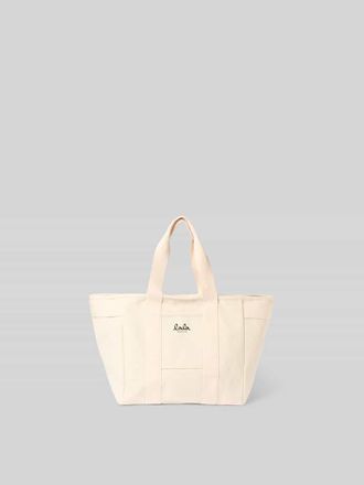 Lala Berlin Tote Bag aus reiner Baumwolle in Beige, Gr&ouml;&szlig;e 1