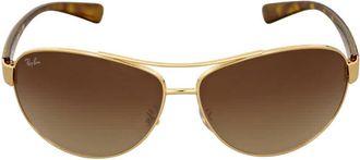 Ray-Ban Brown Gradient Aviator Mens Sunglasses RB3386 001/13 67