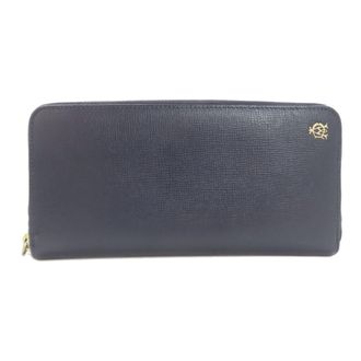Dunhill Navy Leather Coin Purse/Coin Case (Pre-Owned)