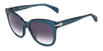 Rag & Bone RNB1088/G/S Asian Fit 1ED/DG Womens Sunglasses Green Size 55