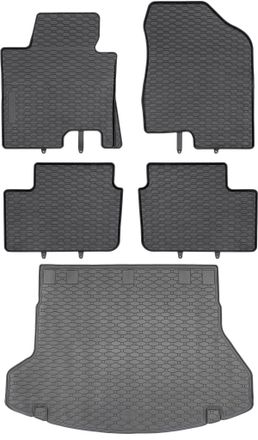 OEM Juego De Alfombrillas De Goma Para Coche Y Maletero Para Hyundai I30 Ii Sw (de Julio De 2012 A Junio De 2017)