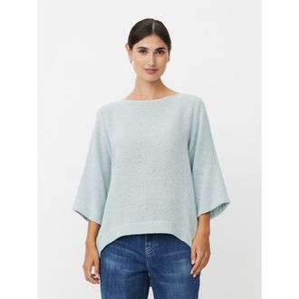 Masai Dovinia 3/4 Sleeve Round Neck Blouse in Ether at Nordstrom, Size Xx-Large