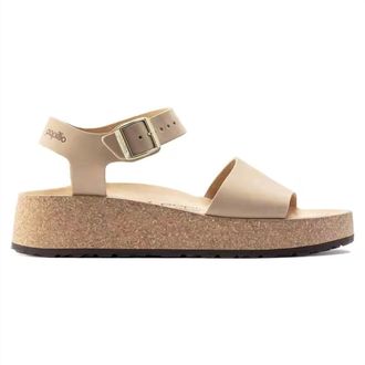 Birkenstock Womens Glenda Platform Sandals In Sandcastle