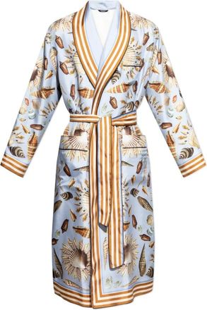 Dolce & Gabbana Zijden badjas - Heren - Badjassen - Veelkleurig - L - Nachtkleding