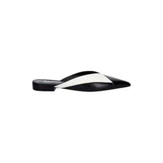 Pollini Schoenen, Dames, Zwart, 36 EU, Leer, Leren Mules
