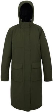 Regatta Yarli Longline Waterproof Jacket in Dark Khaki And Black at Nordstrom, Size 14
