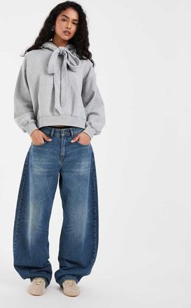 Levi's hoodie vintage con laccio al collo in grigio