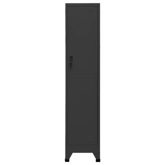 Berkfield Home Locker Cabinet Anthracite 38x45x180 cm Steel in Charcoal | Size: 38 x 45 x 180 cm