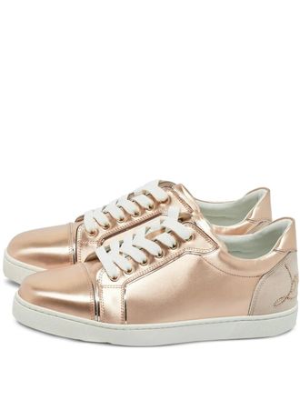 Christian Louboutin Fun Vieira lace-up leather sneakers - Pink