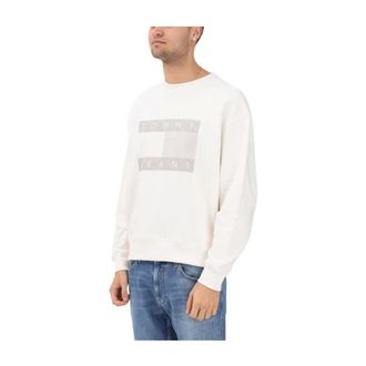 Tommy Hilfiger Sweatshirts, male, White, Size: XL 90S Distressed Sweatshirt