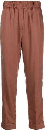 Nine In The Morning elasticated-waistband detail trousers - women - Lyocell - 26 - Brown