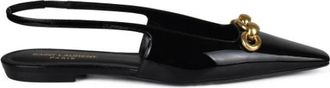 Saint Laurent Blade Ballerinas - Dames - Ballerinas - Zwart - 35 EU - Leer - Schoenen