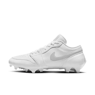 Nike Jordan Mens Jordan 1 Low TD Football Cleat in White | FJ6245-101