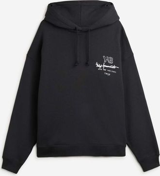 Yohji Yamamoto Printed Hooded Sweatshirt
