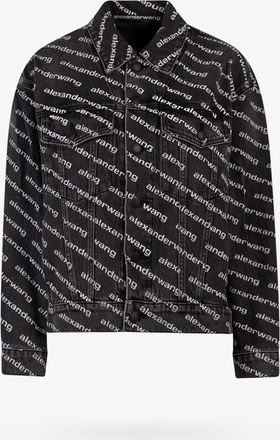 Alexander Wang Giubbino in denim con logo all-over - DENIM X ALEXANDER WANG - gender_Woman