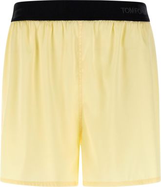 Tom Ford Bicolor Silk Bermuda Womens Shorts