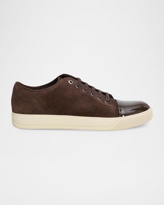 Lanvin DBB1 Leather Low-Top Sneakers