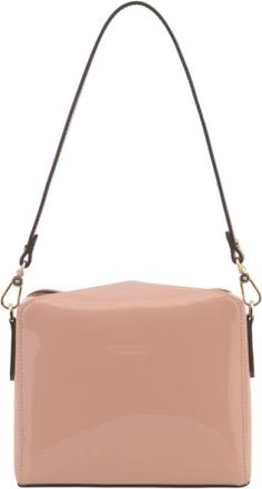Pourchet Cassetta Vernis - Dames - Schoudertassen - Roze - ONE Size - Leer - Tassen