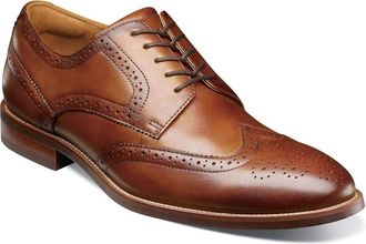 Florsheim Mens Rucci Wingtip Oxford Shoes In Cognac