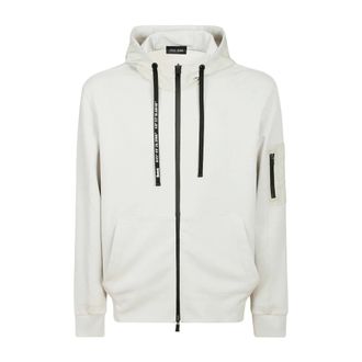 Herno Zip-throughs, male, Gray, Size: 2XL Hooded Sweatshirt