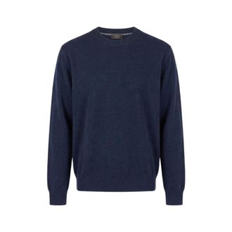 PESERICO Maglia Tricot - Heren - Truien - Blauw - Maat: M Kasjmier