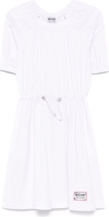 Moschino Popeline midi-jurk - Wit