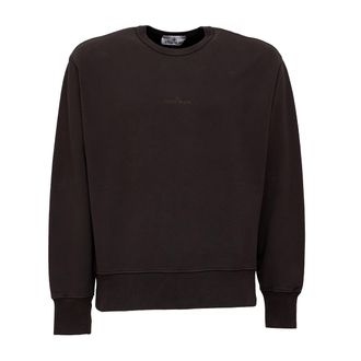 Stone Island Embroidered Logo Crewneck Sweatshirt