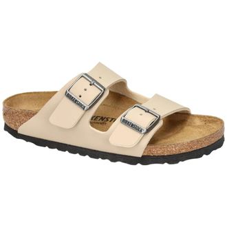Birkenstock Sliders, female, Beige, Size: 10 US Arizona Narrow Fit