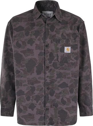 Carhartt Work in Progress L/S Duck Shirt - Heren - Casual Overhemden - Groen - L - Katoen - Overhemden