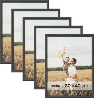 Woltu Marcos De Fotos Originales De Madera Juego De 5 Marcos Para Fotos Mesa Pared Marcos Moderno De Estilo 30x40 Cm Marcos Vintage Para Gift Regalo Cumplea