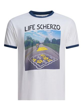 KAPITAL graphic-print crew-neck T-shirt - White