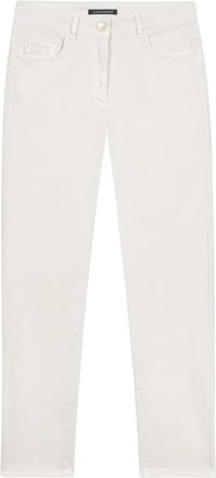 Luisa Cerano Slim-fit Jeans - Dames - Slim Fit Jeans - Wit - 2XL - Jeans
