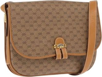 Gucci Pre-owned Cross Body Bags, female, Beige, Size: ONE SIZE Pre-owned Vintage Plastic Cross Body Bag