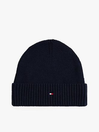 Tommy Hilfiger Hilfiger Flag Embroidery Beanie With Cashmere