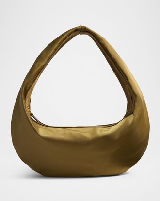 Khaite Olivia Medium Sport Nylon & Suede Shoulder Bag